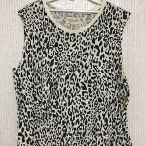 Womens Tank Top Medium M Large Beige Great